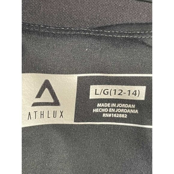 Athlux Women's Basic Luxe Medium Impact Scoop Neck Sports Bra LARGE (11-AL) - Picture 4 of 9